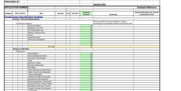 Demolition Estimating Spreadsheet Google Spreadshee Demolition ...