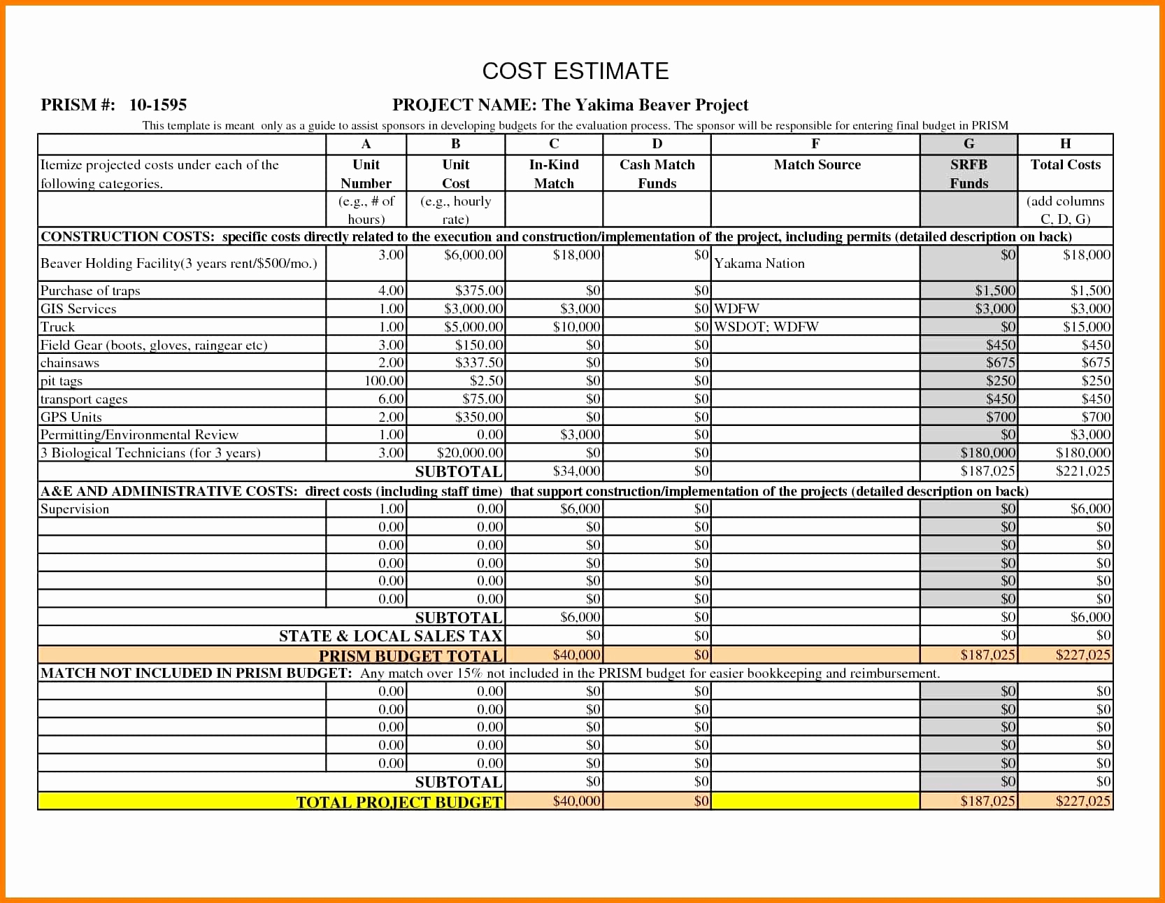 Demolition Estimating Spreadsheet with regard to Construction Cost Estimation Excel New Construction Cost Estimating