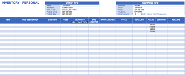 Dental Inventory Spreadsheet Spreadsheet Downloa dental office ...