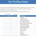 Detailed Wedding Budget Spreadsheet For Wedding Budget Worksheet Template Planner Example Of Spreadsheet