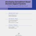 Developing Spreadsheet Based Decision Support Systems 2Nd Edition Solutions Inside Pdf Developing Spreadsheetbased Decision Support Systems