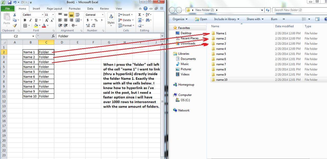 Dfs Excel Spreadsheet Throughout Windows 7 Excel 2010 How To Quickly Add Multiple Hyperlinks To 