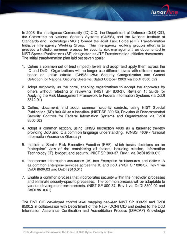 Diacap Controls Spreadsheet intended for Risk Management Framework Rmf ...