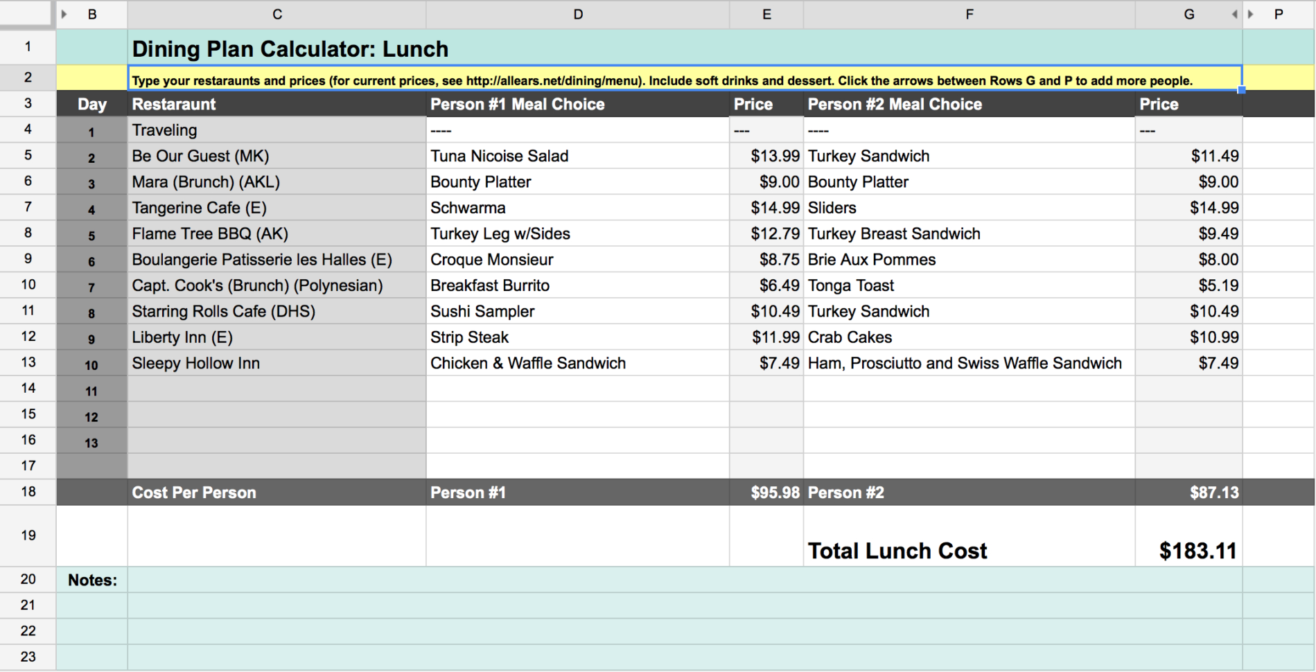 Disney Dining Plan Spreadsheet Throughout Disney Dining Plan: Is It Right For Your Family?  Our Handcrafted Life