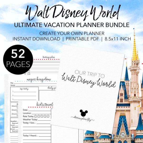 Disney Planning Spreadsheet Download for Walt Disney World Touring Plan