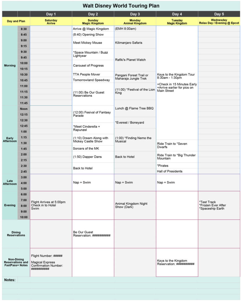 Disney Planning Spreadsheet With Free Disney World Touring Plan Spreadsheet  Wit  Wander