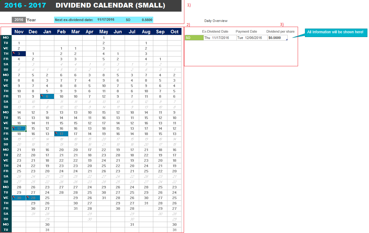 Dividend Tracker Spreadsheet Excel db excel com