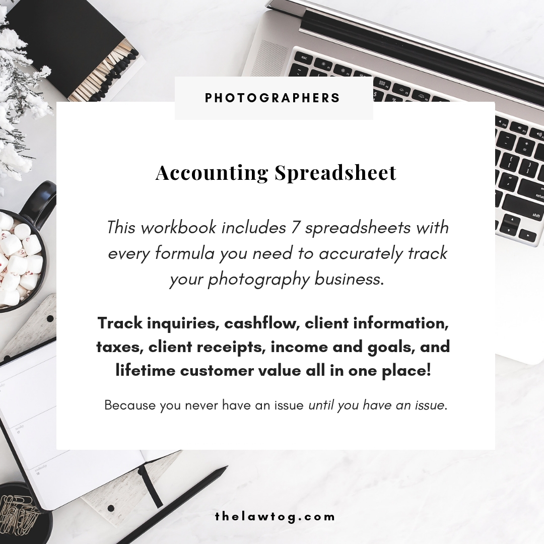 Diy Accounting Spreadsheets in Accounting Spreadsheet For Photographers