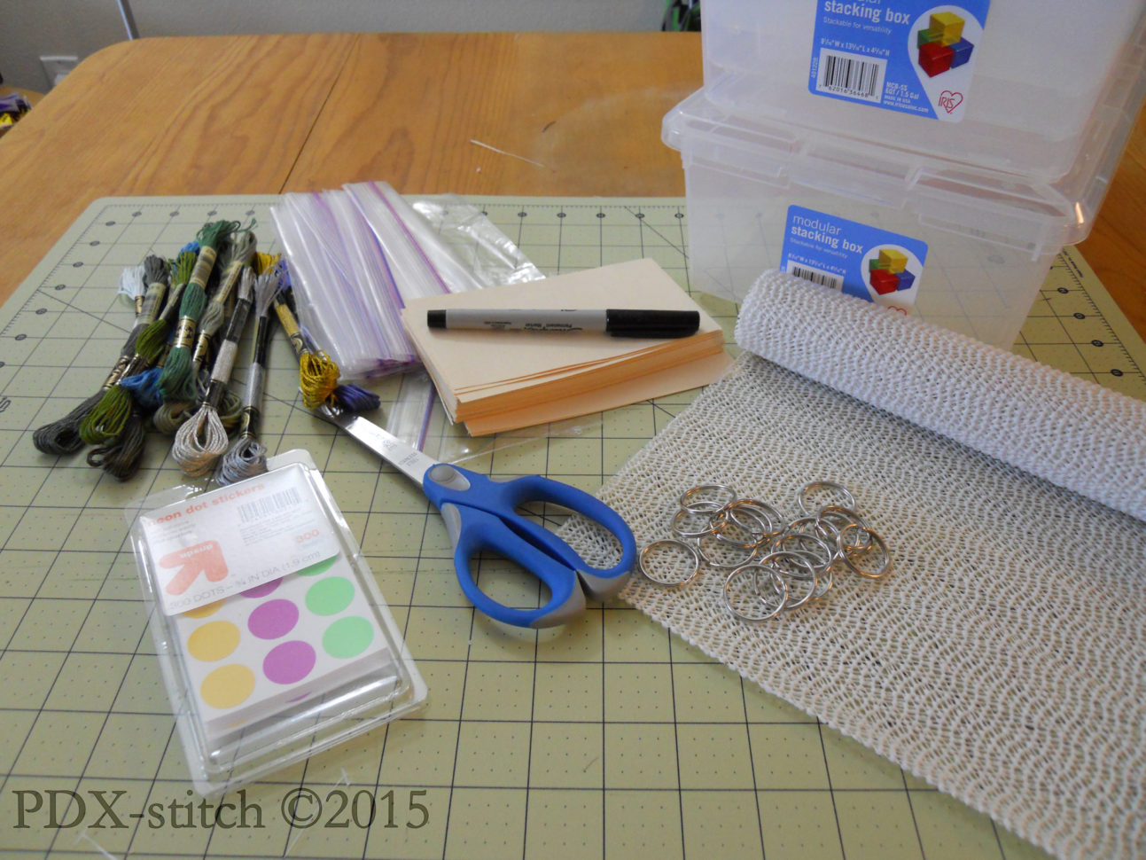 Dmc Floss Spreadsheet Throughout Tutorial: Organizing Embroidery Floss  Pdxstitch