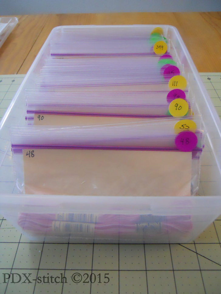 Dmc Floss Spreadsheet Throughout Tutorial: Organizing Embroidery Floss  Pdxstitch