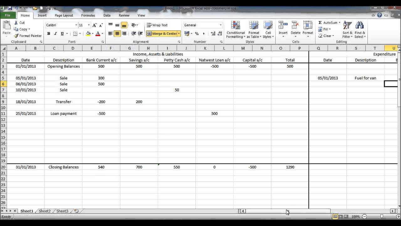 Double Entry Bookkeeping Excel Spreadsheet Free With Double Entry Accounting Spreadsheet Free Online Bookkeeping Course 7