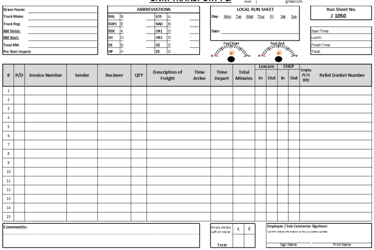 Drivers Hours Spreadsheet within Excel Spreadsheets Jack Cola Services ...