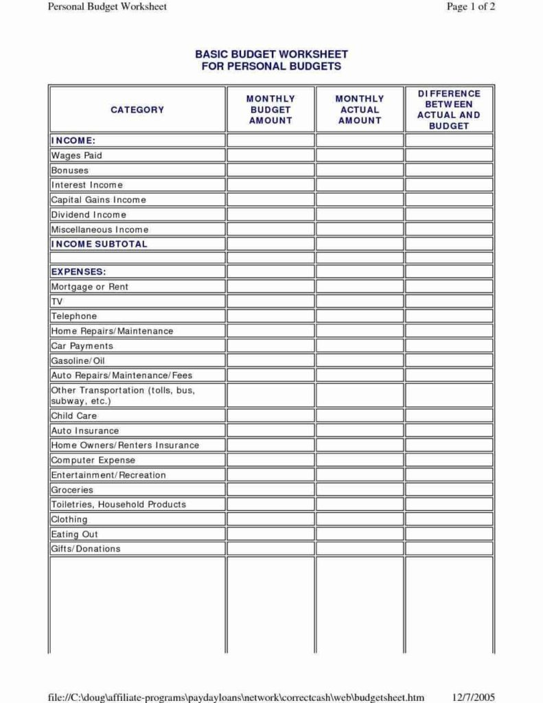 Easy Household Budget Spreadsheet Intended For Sample Home Budget Worksheet Easy Household Spreadsheet Template