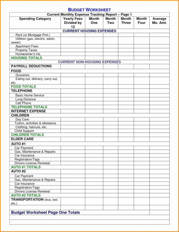 Easy Household Budget Spreadsheet With Sample Home Budget Worksheet As Well Easy Templates With Household