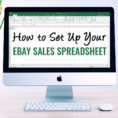 Ebay Listing Spreadsheet Throughout How To Set Up Your Ebay Sales Spreadsheet  Inexpensive Ebay Sales