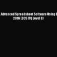 Ecdl Spreadsheet Regarding Download Ecdl Advanced Spreadsheet Software Using Excel 2016 Bcs Itq Level  3 Pdf Online