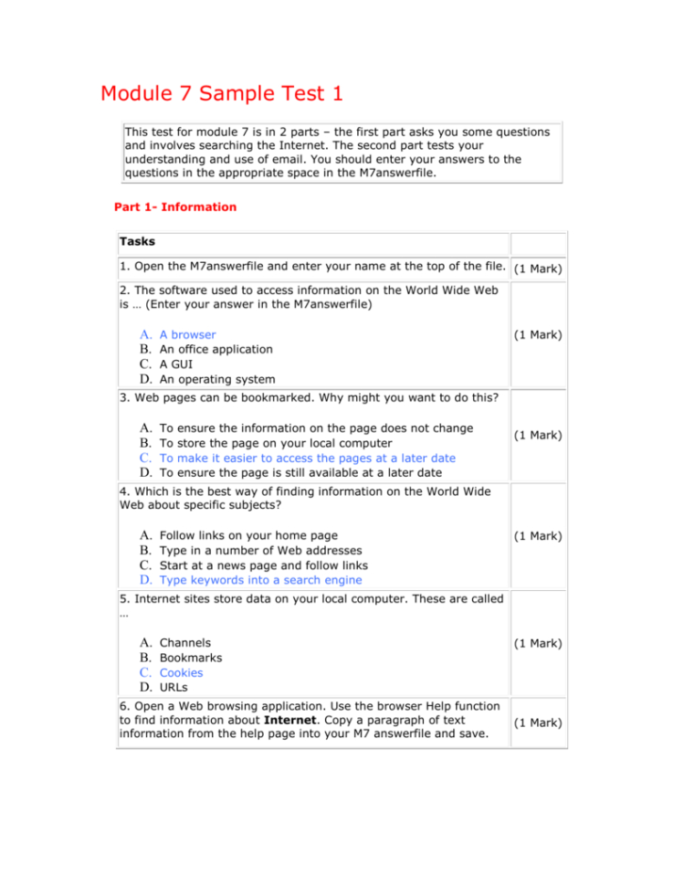 Ecdl Spreadsheet Test Pertaining To Ecdl Sample Test Module 4