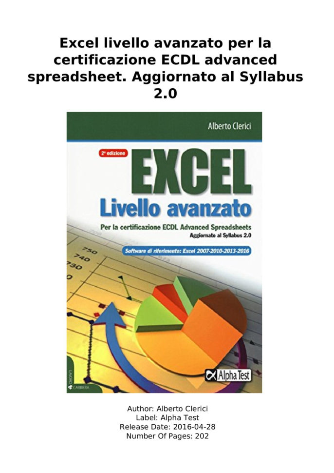 Ecdl Spreadsheet Test Regarding Scaricare Excel Livello Avanzato Per La Certificazione Ecdl Advanced