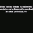 Ecdl Spreadsheets With [Pdf] Advanced Training For Ecdl  Spreadsheets: The Complete Course For  Advanced Spreadsheets