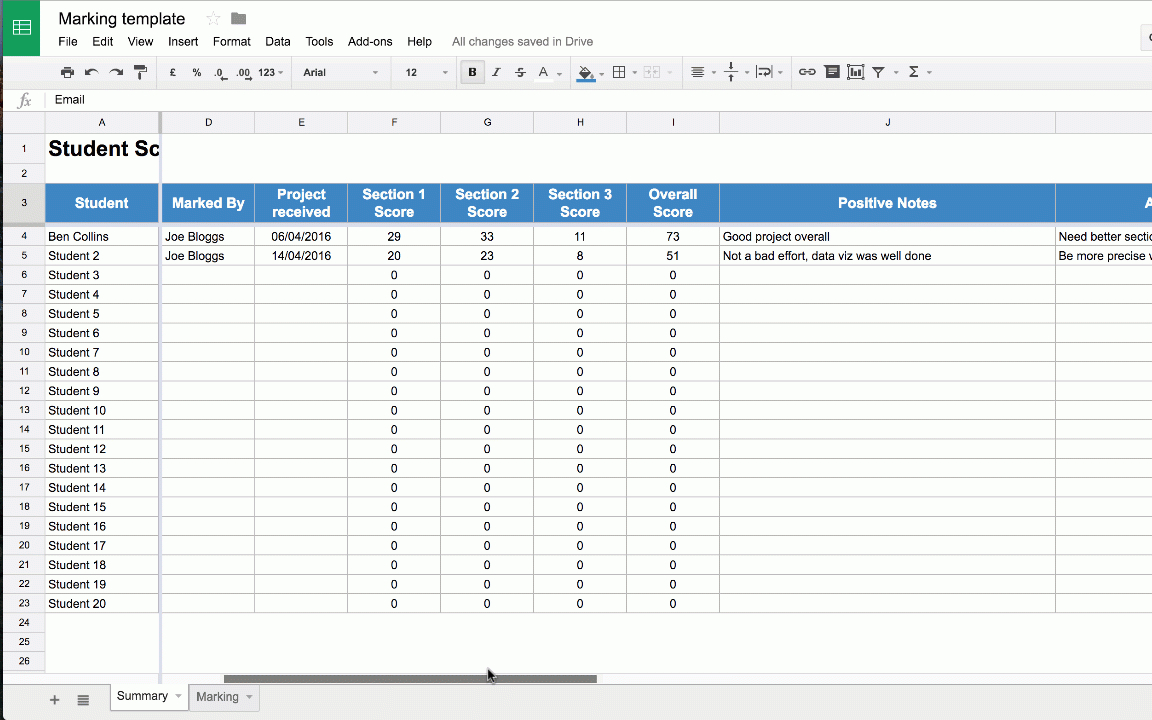 Email Data To Google Spreadsheet Pertaining To Save Time With This Custom Google Sheets, Slack  Email Test Scoring