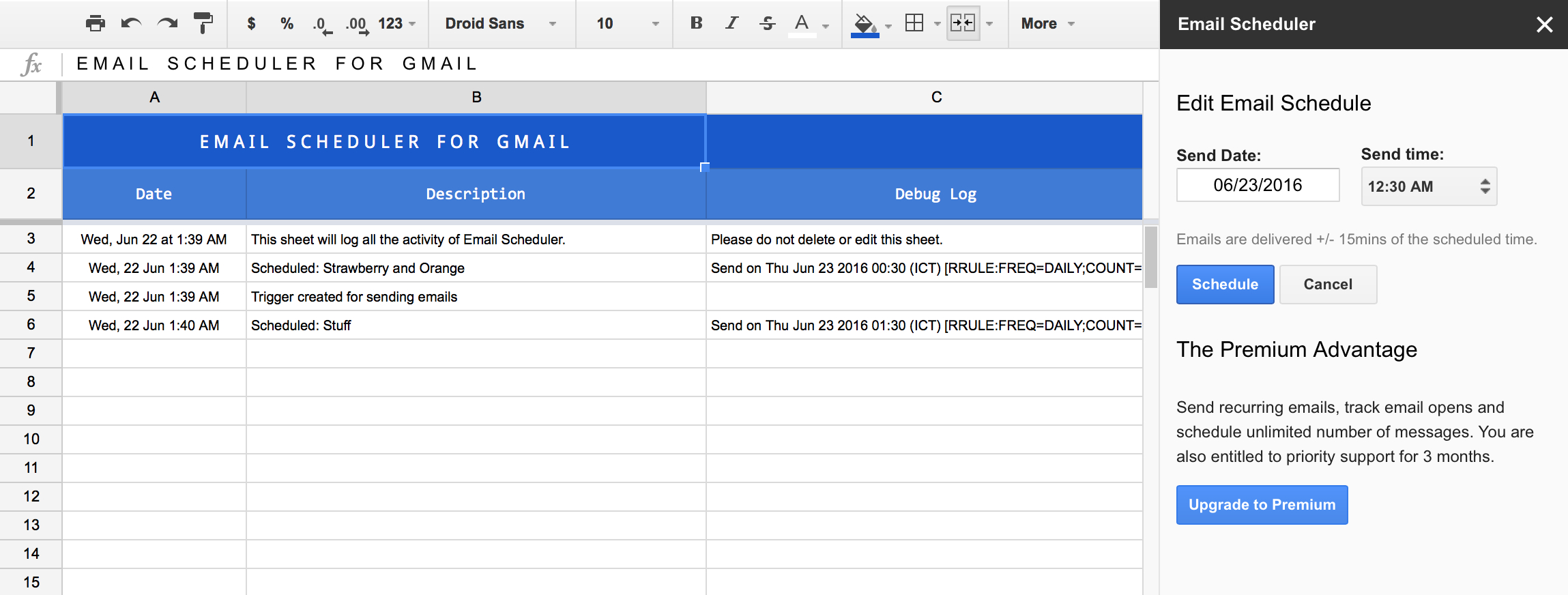 Email To Spreadsheet Intended For 50 Google Sheets Addons To Supercharge Your Spreadsheets  The