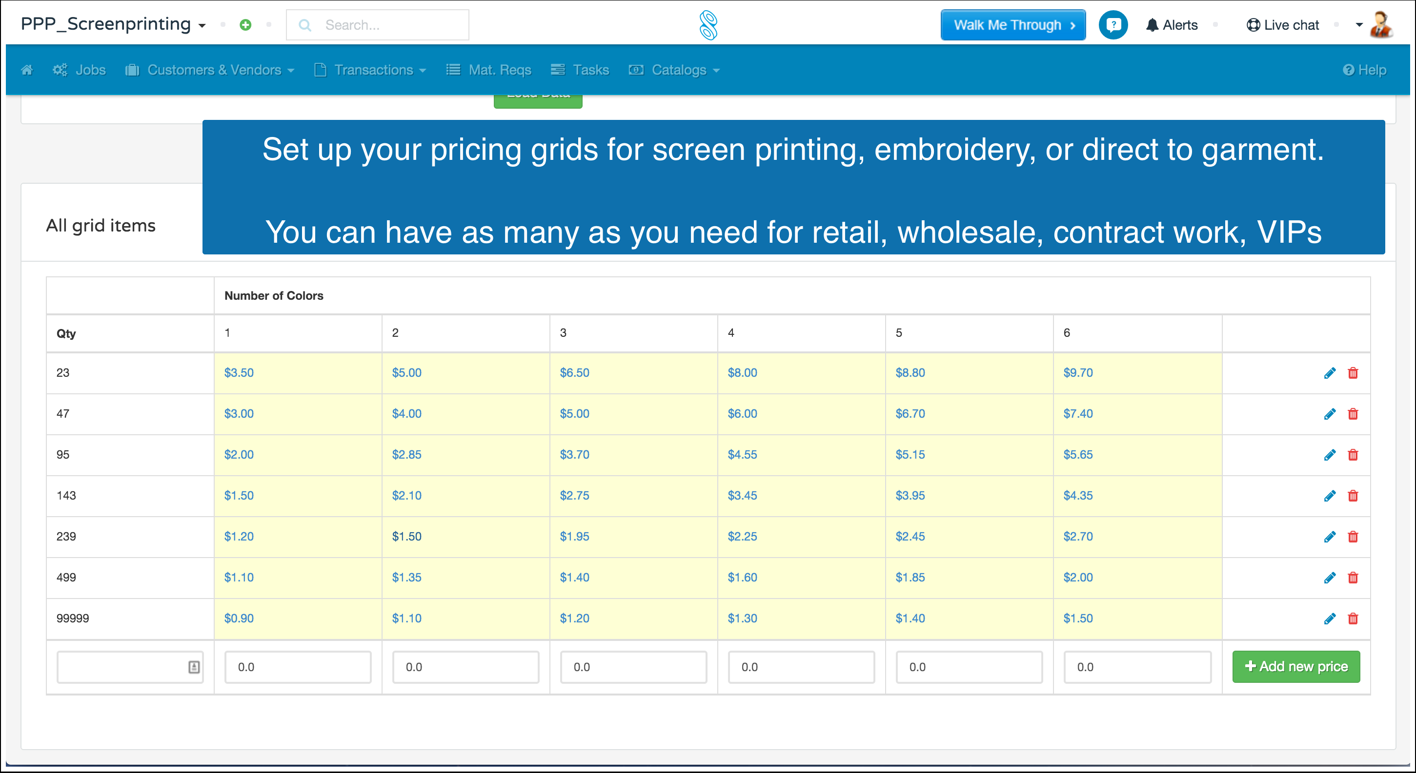 Embroidery Pricing Spreadsheet In Screen Printing And Embroidery  Shopvox