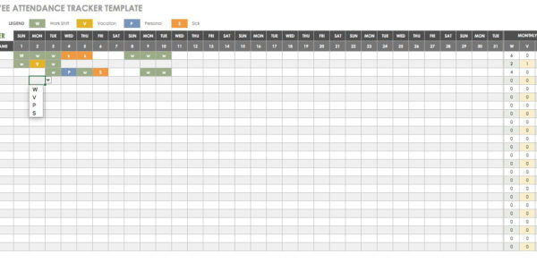 Employee Annual Leave Record Spreadsheet 2 Google ...
