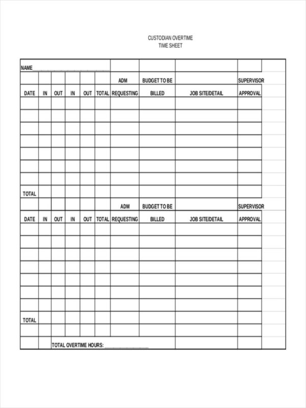 Employee Overtime Tracking Spreadsheet Spreadsheet Downloa employee ...