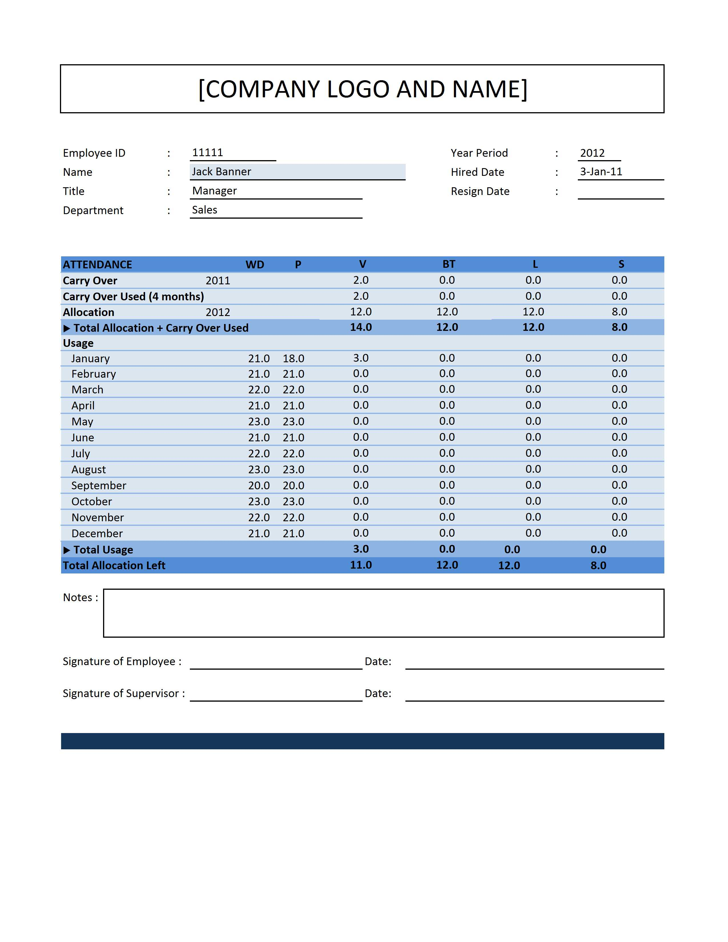 Employee Point System Spreadsheet Inside Top 3 Spreadsheets To Manage Your Employee's Attendance – Excel