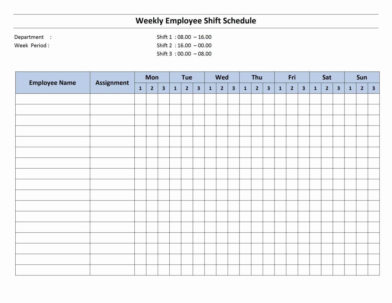employee schedule excel spreadsheet