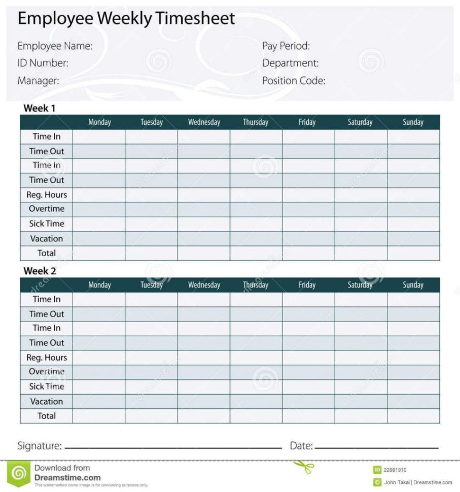 Employee Timesheet Template Excel Spreadsheet Regarding Employee Timesheet Spreadsheet Payroll Weekly Template Best Of