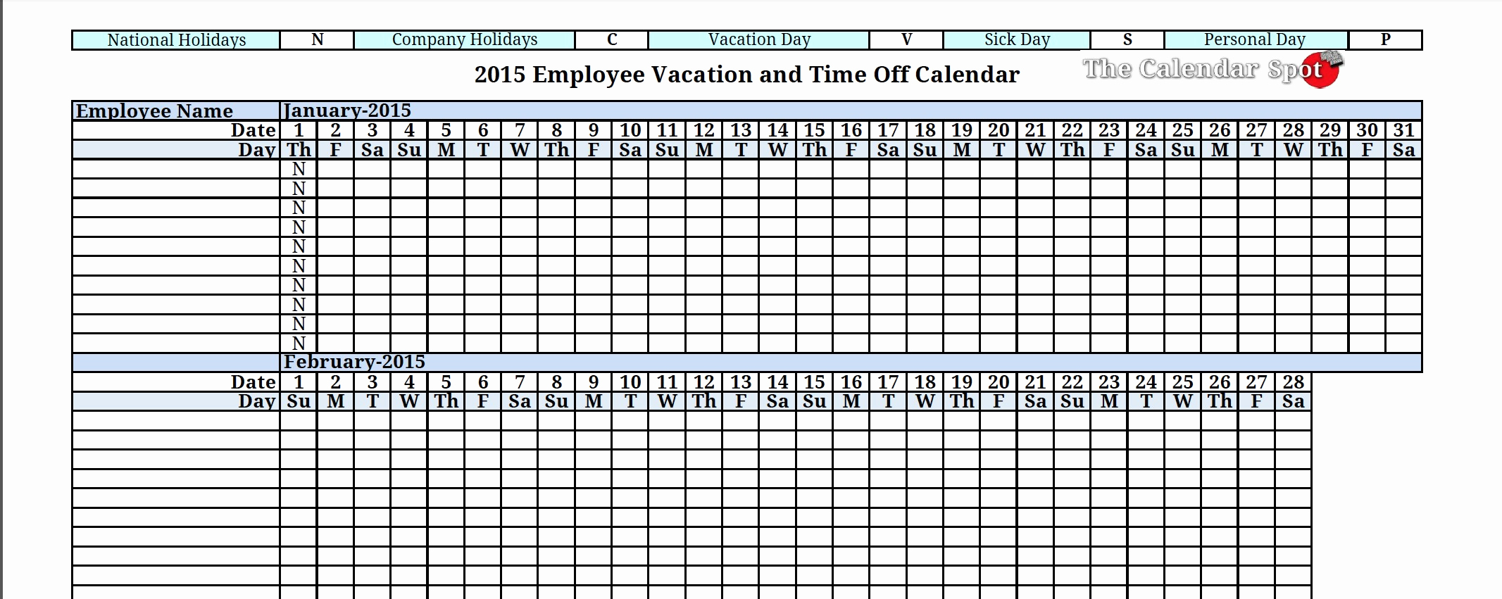 Employee Tracking Spreadsheet for Vacation Tracker Spreadsheet – Theomega.ca