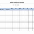 Employee Training Spreadsheet Pertaining To Employee Schedule Excel Spreadsheet Free Monthly Template Scheduling