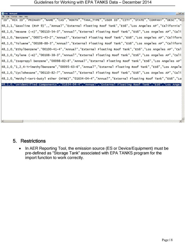 Epa Tanks Spreadsheet Regarding 1. Running Epa Tanks Program  Pdf