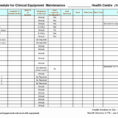 Equipment Maintenance Schedule Spreadsheet intended for Equipment Maintenance Schedule Spreadsheet As How To Make A