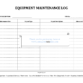 Equipment Maintenance Tracking Spreadsheet intended for Example Of Maintenance Tracking Spreadsheet Equipment Log Preview