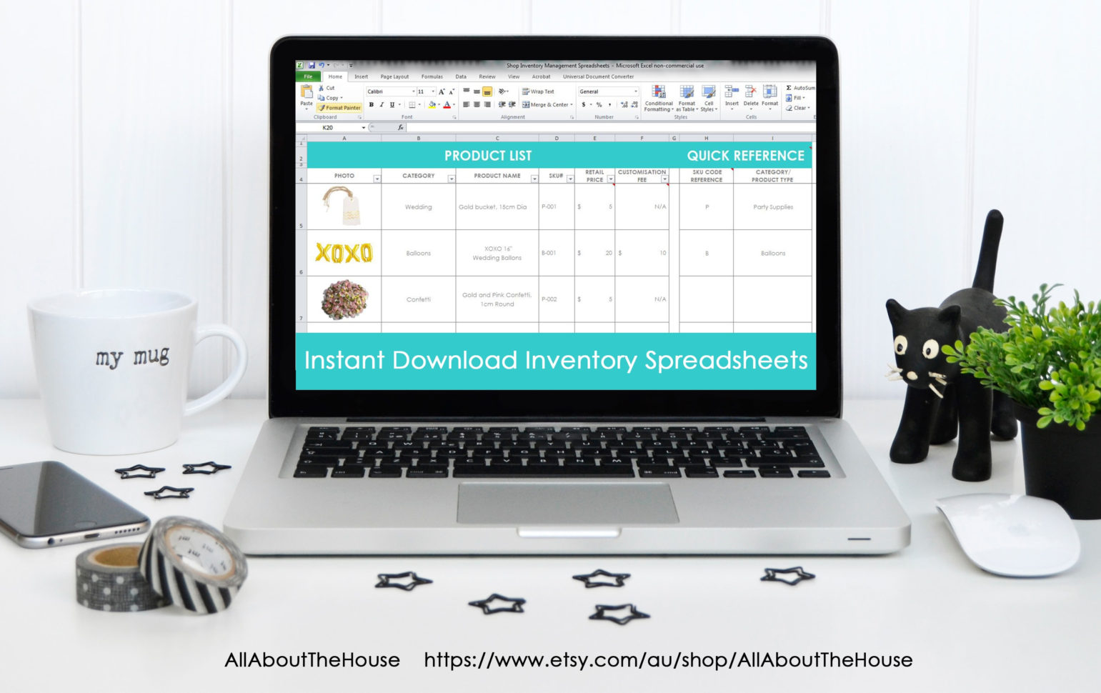 Etsy Inventory Spreadsheet With Regard To My Simple And Easy Method For Tracking Product Inventory Using Excel
