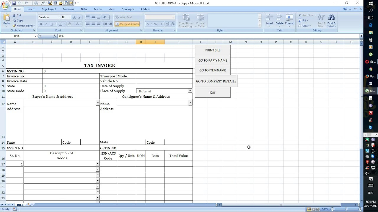 Example Of Excel Spreadsheet For Bills — Db 9619