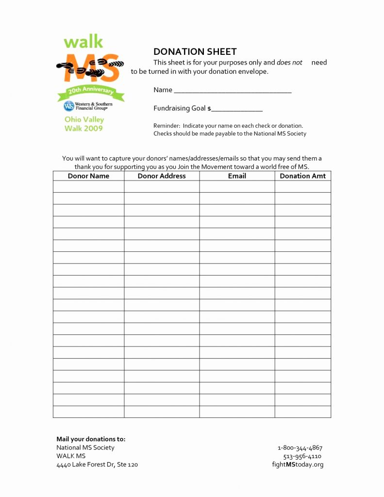 Excel Charitable Donation Spreadsheet In Charitable Donation Worksheet And Donations Excel With Valuation