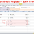 Excel Checkbook Spreadsheet Inside Split Transactions Into Different Categories Using #excel Checkbook