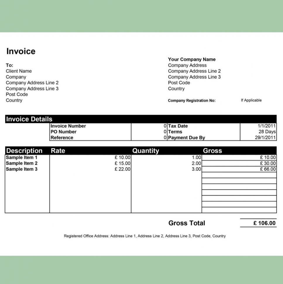 Excel Invoice Spreadsheet Within Free Invoice Templatesinvoiceberry The Grid System Excel