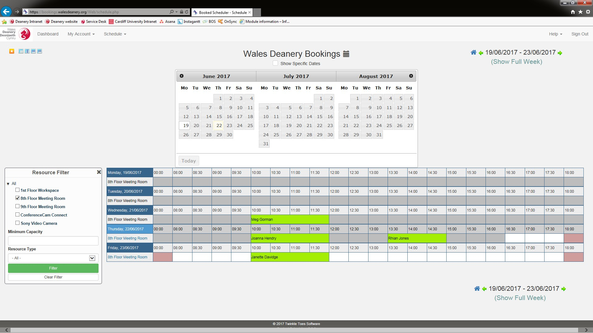 Excel Room Booking Spreadsheet throughout Wales Deanery Launches New