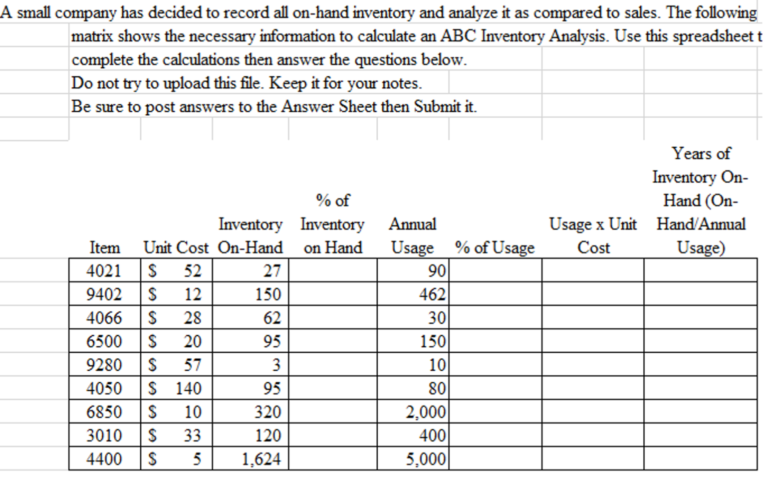 Excel Sales Analysis Spreadsheet In Solved: Questions: Complete The Excel Spreadsheet For The Excel Sales Analysis Spreadsheet In Solved: Questions: Complete The Excel Spreadsheet For The