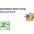 Excel Spreadsheet Basics With Regard To Spreadsheet Basics Using Microsoft Excel  Ppt Download