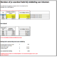 Excel Spreadsheet Boekhouden Throughout Middeling Inkomen  Boekhouden In Excel  Handleiding Excel
