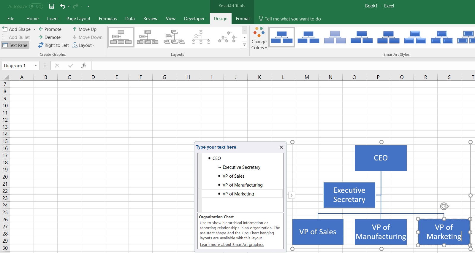 Excel Spreadsheet Charts With How To Make An Org Chart In Excel  Lucidchart