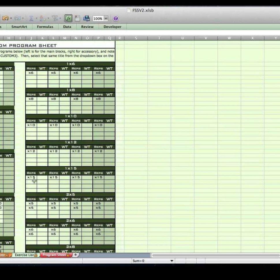 Excel Spreadsheet Classes Throughout Personal Training Excel Spreadsheet From Excel Training Designs For