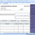 Excel Spreadsheet Design Service In Repair Bill Template Computer Service Invoice Download Spreadsheet