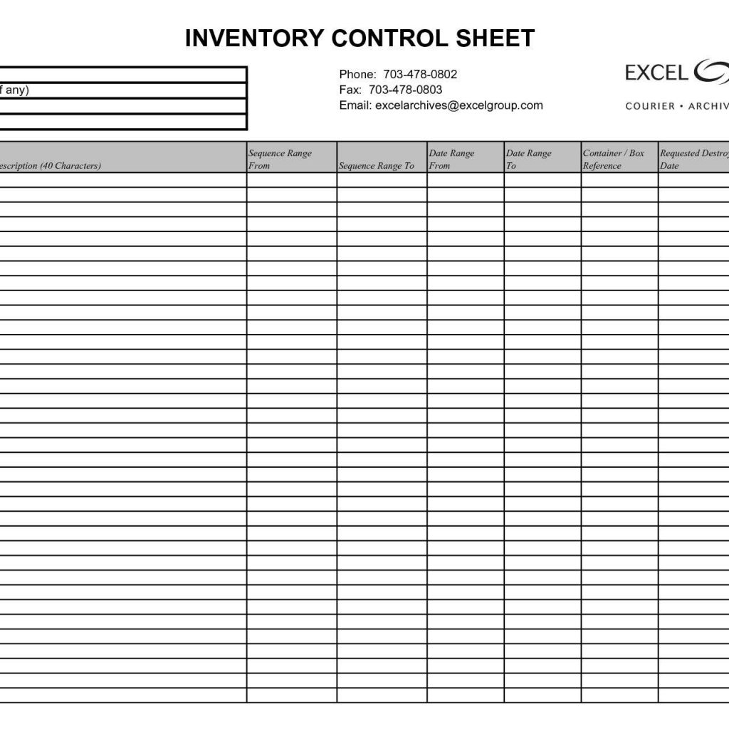 Retail Clothing Inventory Template Excel