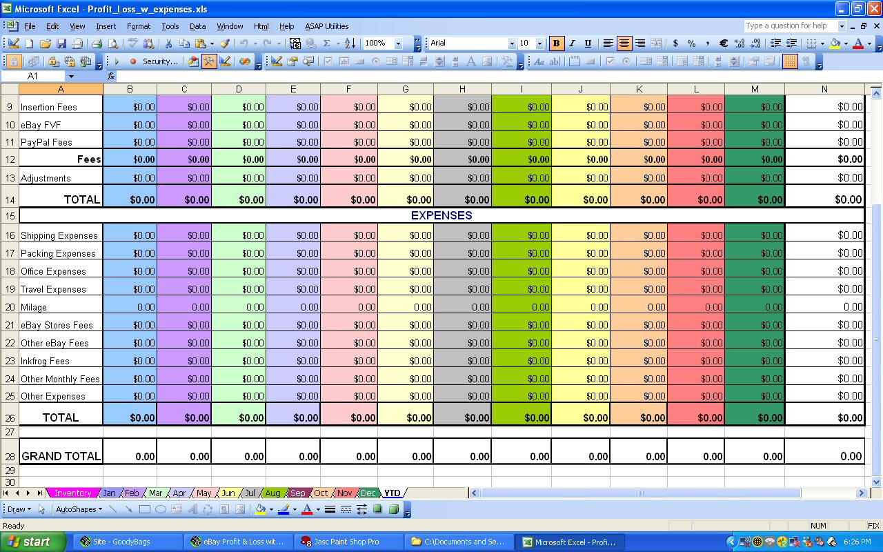 Excel Spreadsheet For Monthly Expenses Pertaining To Excel Template For 